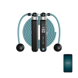 Cecotec SmartComba 3000 Connected Skipping Rope Adjustable 2-in-1 Fast 360º Rotation 2 Ropes of 30 cm Connection to the App Includes 3 m PVC Rope 3 Modes LED Display