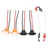 Electric Bike Charging Port Socket with Waterproof Cover Cable Connector