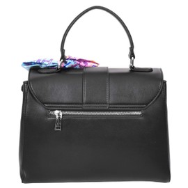 A1 FASHION GOODS Tote Bag for Women Faux Leather Top Handle Casual Outgoing Handbag A897 (Black)