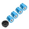 4pcs RC Car Wheel Rim Center Cap M4 Nut Fit