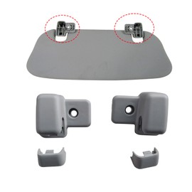 Copgge Side Sun Visor Clip Lateral Sun Visor Retainer Clip Pair Light Gray Fits for Mini Cooper S R55 Clubman R56 Hatchback 2007 2008 2009 2010 51162753586 51162753552
