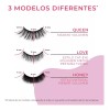 Everbelle Pestañas Magnéticas Premium + Delineador 3 Pares Reusables