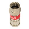 PCT-TRS-59 RG59 F Connector Universal Compression Fitting - 20 Pack