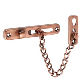 Alise Chain Door Guard Lock,Door Chain Locks with Safety Spring Anti-Theft Press Latch,Chain Locks for Inside and Extra Front Door, Red Bronze(1 Pack)