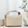 GOKTOW Straw Shoulder Bag for Women Small Raffia Tote Handbag