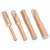 4PCS Brazed Hole Saw Kit Triangle Shank Tile Hole Opener