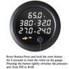CNRAQR Five Display Air Suspension Gauge Air Ride Air Pressure