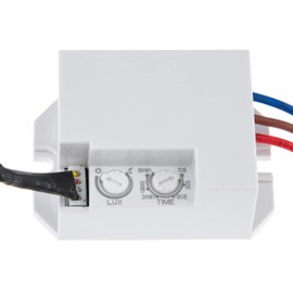 Huber Motion, 180° Motion Detector, White, Fitted, Concealed, Energy Efficient, black