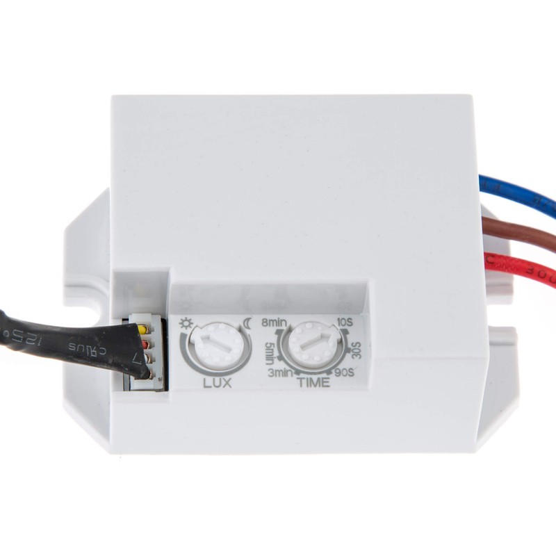 Huber Motion, 180° Motion Detector, White, Fitted, Concealed, Energy Efficient,