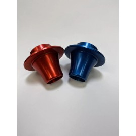 JC Racing RED/BLUE/RAW Billet Aluminum CNC Yamaha Banshee Toomey Exhaust Tips 350 T5 T6