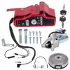 RANSOTO Electric Start Motor Kit Ignition Switch Kit Compatible with