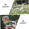 ORFOFE Decorative Lion Statue Crystal Lion Shape Tabletop Decor for