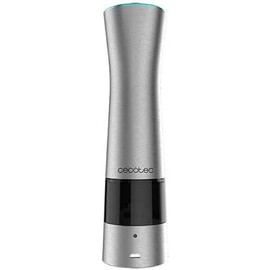 Cecotec Macinino di Spezie Elettrico InstantMill Press. Corpo in Acciaio Inox, Macinino in Ceramica con Funzione Press, Macinatura regolabile, Finestre in acrilico, Luce LED Incorporata