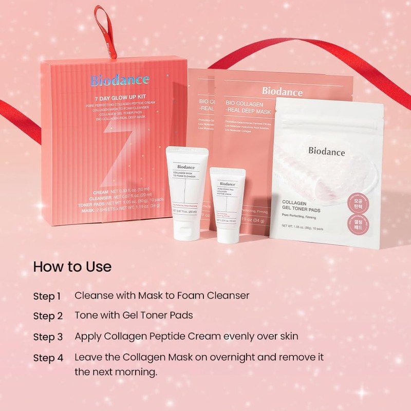 BIODANCE 7 Day Glow Up Kit: Holiday Collagen Gift Set