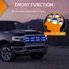 Nilight 8PCS Led Strobe Lights 12LED Blue Emergency Light 12V
