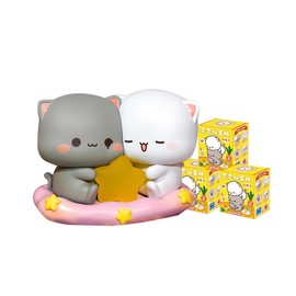 Mitao Cat Series 4 Blind Box Action Figures Mystery Box Cute Random Toys Birthday Gift Christmas Collectable Toy for Desktop Ornaments, 3 Pieces