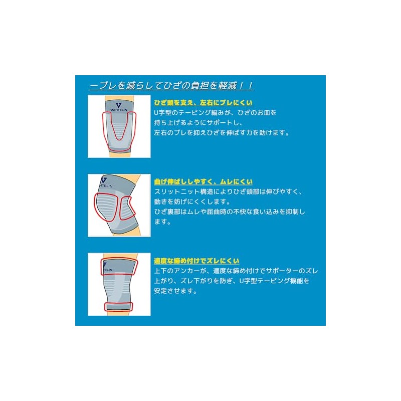 Bantherine Supporter High Breathability Type Knee-Specific Large/L Size (Knee Head