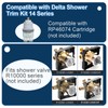 Compatible with Delta Shower Trim Kit 14 Series，Matte Black Shower