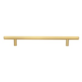 GlideRite Hardware 7" Center Solid Handle Bar Pull 10" Long, Satin Gold, 5004-178