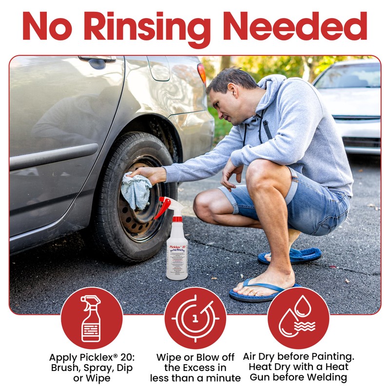 Picklex 20 Combined Rust Remover, Rust Protection,Conversion Coating and One-Step