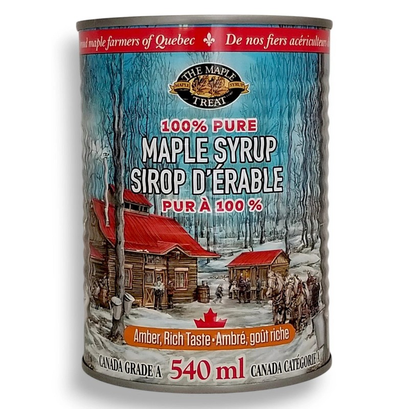 Decacer Pure Maple Syrup, Canada #1 Medium, 540ml/18.26oz