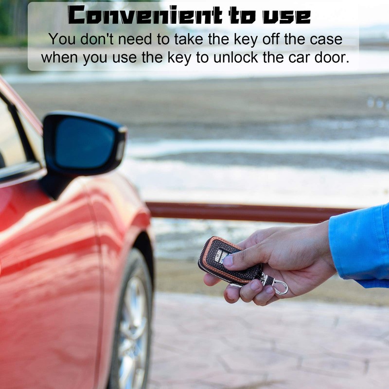 2 Piezas de Piel para Llavero de Coche, Funda Protectora