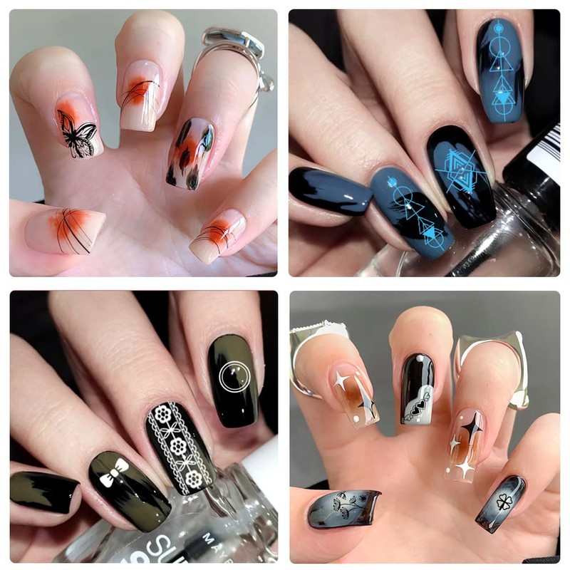 Biutee Nail Image Plate Set of 12 Nail Plates 1