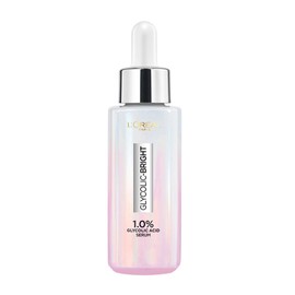 Suero Iluminador L'Oreal Paris, Ácido Glicólico al 1%, Niacinamida al 2%, Minimiza Visiblemente las Manchas, Revela un Tono de Piel Uniforme, Piel Luminosa con Ácido Glicólico, 15ml (0.52 fl oz)