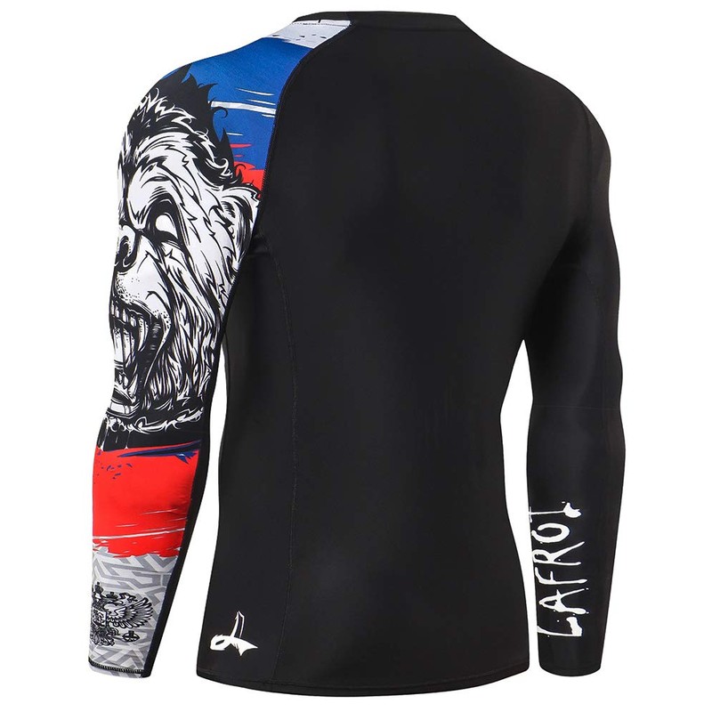 LAFROI Men's Long Sleeve UPF 50+ Baselayer Skins Performance Fit