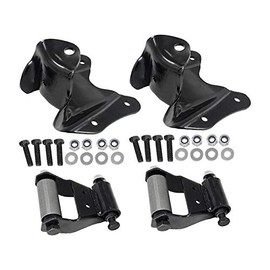 Rear Leaf Spring Shackle and Bracket Kit - with Hardware - Compatible with 1980-1997 Ford F-350