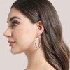 40mm Lightweight Oval Hoop Earrings for Women, Hypoallergenic and Statement,