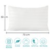 Fybres Pillow Cases Pack of 4 White -90gsm Microfiber Emboss