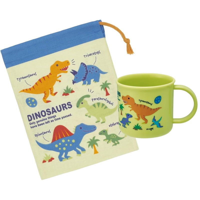 Skater KE4AAG-A Antibacterial Cup, 7.8 fl oz (200 ml), Dinosaurus,