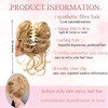 Claw Clip Messy Bun Scrunchy Synthetic Hair Extensions for Women