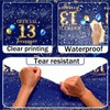 GREHUMOR 13th Birthday Decorations Men-3pcs Navy Blue Birthday Table Covers