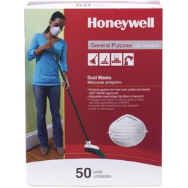 Respirador desechable Honeywell RWS-54001, caja de 50 mascarillas antipolvo