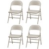 MECO Sudden Comfort All Steel Folding Chair Set with Steel