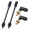 2PCS Suspension Elbow Air Strut Repair Kits with Hoses Compatible