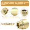 Cionyce 2 Pack Brass G1/2 Male to Female Thread 26mm