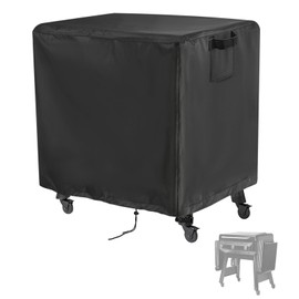 Andacar - Cubierta de parrilla para parrilla Traeger Flatrock, resistente al agua, color negro