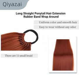 Braided Hair Extension for black women Straight Wrap Around Ponytail Braided Extensions pre Stretched