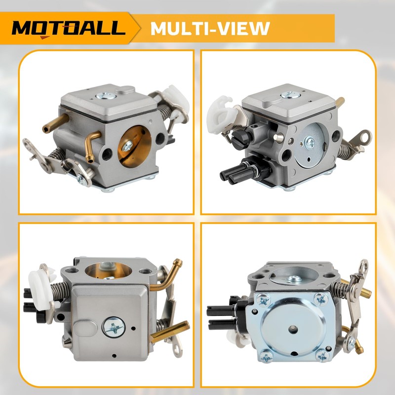 MOTOALL Carburetor Intake Kit Carb HD-12 HD-6 362 365 371