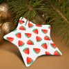 GRAPHICS & MORE Watermelon Slices Summer Pattern Star-Shaped Porcelain Holiday