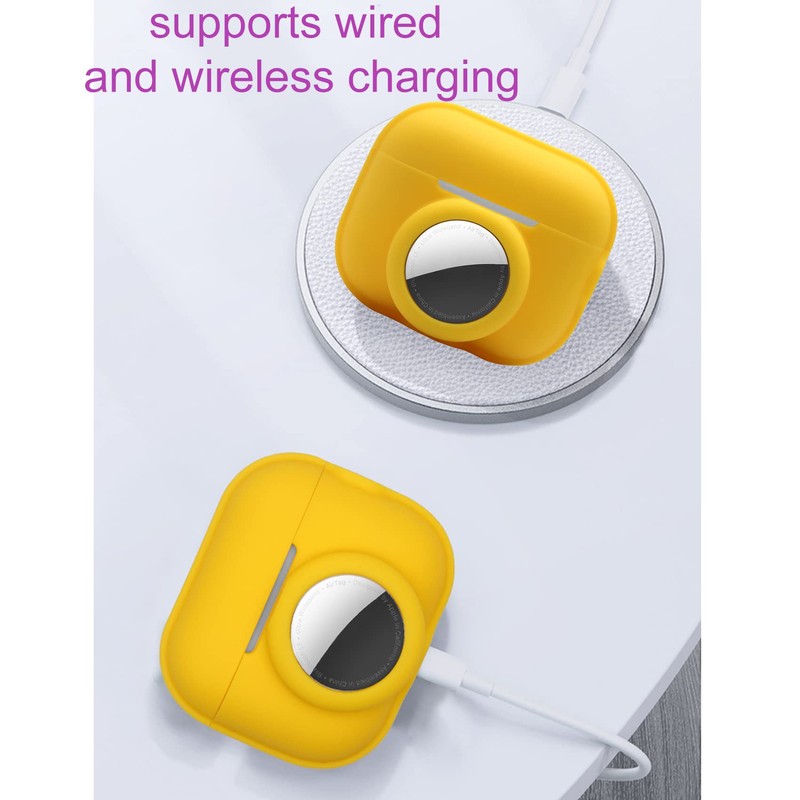 for Airpods Pro 2nd Generation Carrying Case with airtag Holder