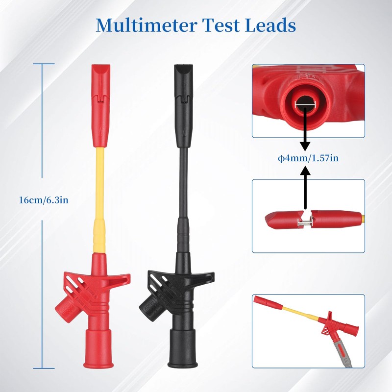 27-Piece Multimeter Test Leads Probes kit，multimeter Probes,Multimeter Leads Test Tweezers