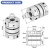 Flexible Shaft Coupling, D32 L40 Aluminum Flexible Diaphragm Motor Shaft