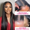 ManeMajesty 30 Inch Lace Front Wigs Human Hair Straight Wear
