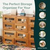 Set of 4 Store and Display Wooden Desktop Organizing Cabinets