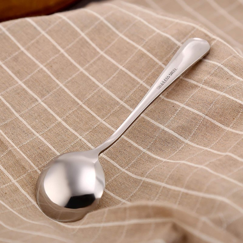 VANRA 6-Piece Dinner Spoons Set Soup Spoons Heavy Duty Stainless