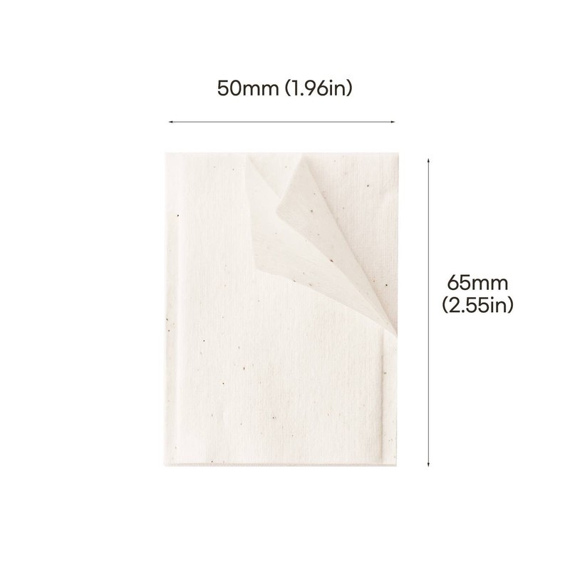 [Vegan Certification] 300 sheets of unbleached, non-fluorescent pure cotton 3-ply